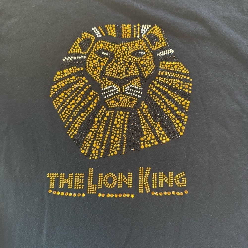 The Lion King The Broadway Musical Crystal Embellished Disney kid’s Shirt Sz S - Picture 3 of 9